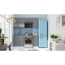 Apakšējais stūra skapītis TIFFANY DNLP, pelēks glancēts